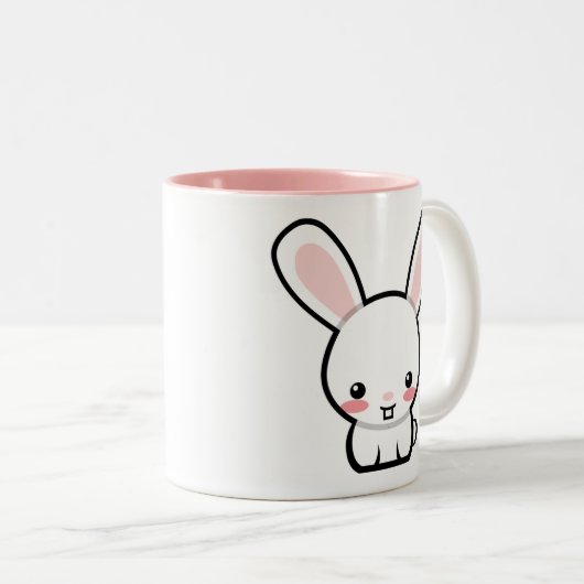 SuperPets Officiële Bunny-Mok Tweekleurige Koffiemok (Voorkant rechts)