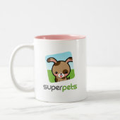 SuperPets Officiële Bunny-Mok Tweekleurige Koffiemok (Links)