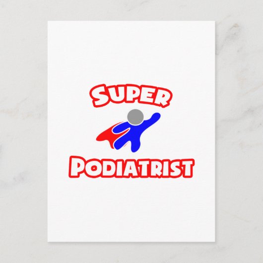 superpodoloog briefkaart (Voorkant)