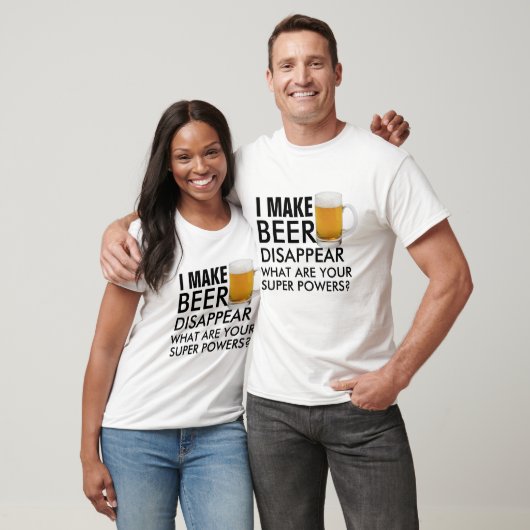 Superpower Bier Humor Citaten T - Grappig Bier T-shirt (Unisex)