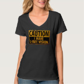 Superpower "CAUTION, I have X-Ray Vision" T-shirt (Voorkant)