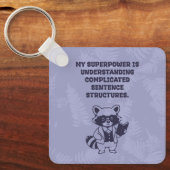 Superpower Complicated Sentence Structures Grammar Sleutelhanger (Voorkant)