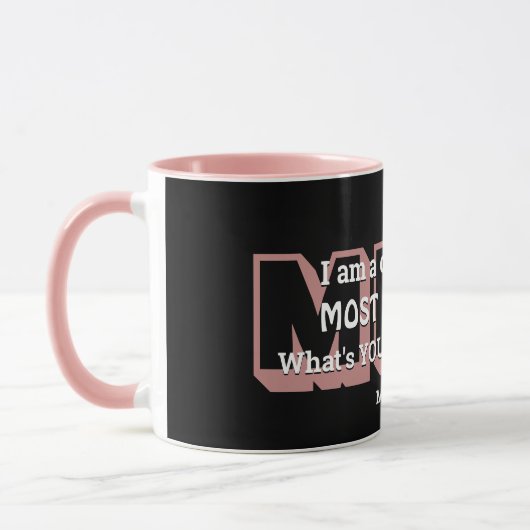 Superpower MEEST GESCHIKT, zwart roze Mok (Links)