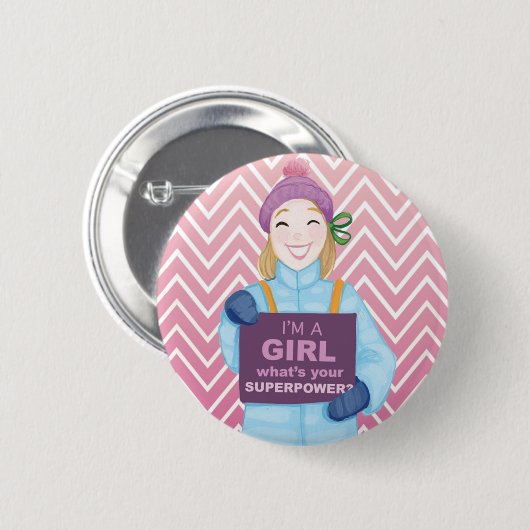 Superpower Ronde Button 5,7 Cm (Voorkant /achterkant)