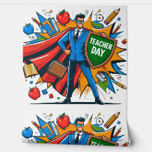 Superpower Teacher Wallpaper – Bold Teacher's Day