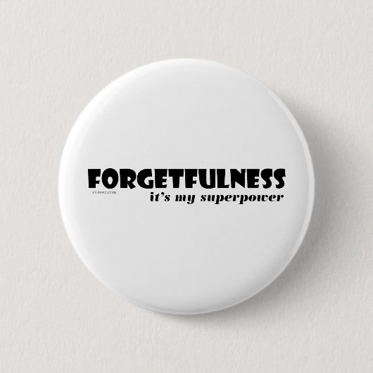 Superpower: Vergetelijkheid! Ronde Button 5,7 Cm (Voorkant)