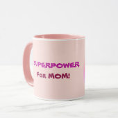 Superpower voor de Mok van de walvis van mam (Voorkant links)