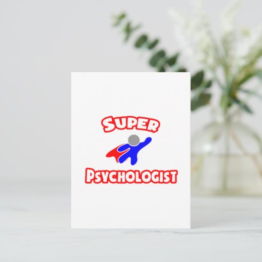 Superpsycholoog Briefkaart (Staand voorkant)