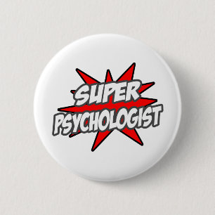 Superpsycholoog Ronde Button 5,7 Cm