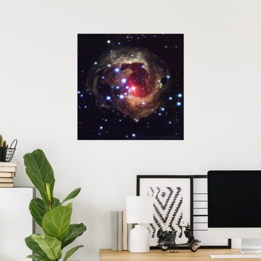 Superreuze Star V838 Monocerotis 12 x 12 (12 x 12) Poster (Thuiskantoor)