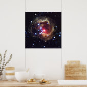 Superreuze Star V838 Monocerotis 12 x 12 (12 x 12) Poster (Keuken)