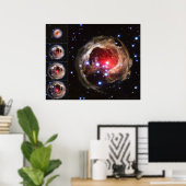 Superreuze Star V838 Monocerotis 20x16 (20x16) Poster (Thuiskantoor)