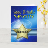 Supersar-verjaardagskaart Kaart (Gele Bloem)