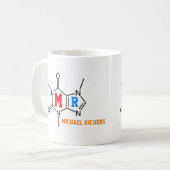 superscafeïne-drinkermolecule, aangepast koffiemok (Voorkant links)