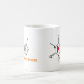 superscafeïne-drinkermolecule, aangepast koffiemok (Center)