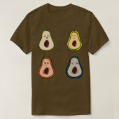 Superschattig en minimalistisch stemmingsavontcado t-shirt (Design voorkant)