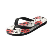 Superschattig lieveheersbeestje kinder teenslippers (Schuin)