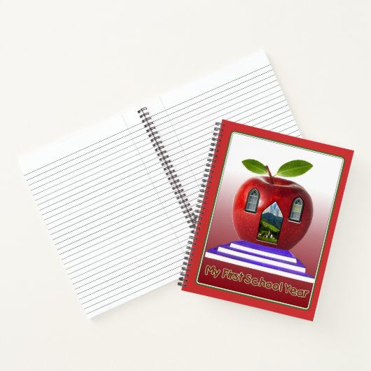 Superschattig "Mijn eerste dag van de school" Notitieboek (Binnen)