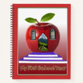 Superschattig "Mijn eerste dag van de school" Notitieboek (Voorkant)