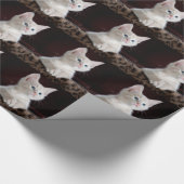 Superschattig Witte Kitten Cadeaupapier (Hoek)