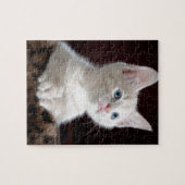 Superschattig Witte Kitten Legpuzzel (Horizontaal)