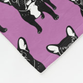 Superschattige brindle Franse bulldog Puppy Fleece Deken (Hoek)