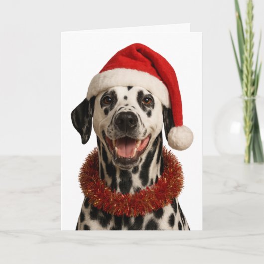 Superschattige Dalmatiër kerstkaart Kaart (Voorkant)