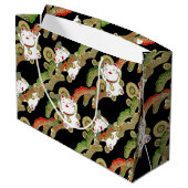 Superschattige Japanse gelukskat Groot Cadeauzakje (Achterkant Gekanteld)