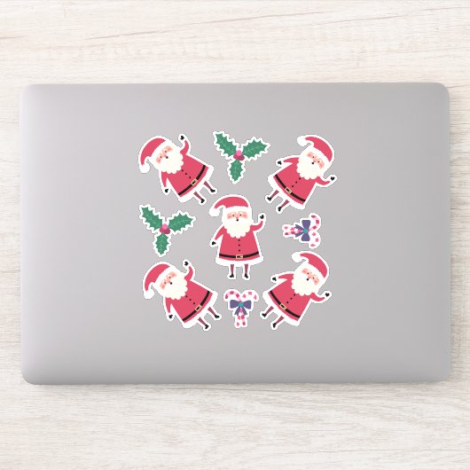 Superschattige kerstman, kerstthema sticker (Computer)