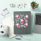 Superschattige kerstman, kerstthema sticker (iPad Cover)