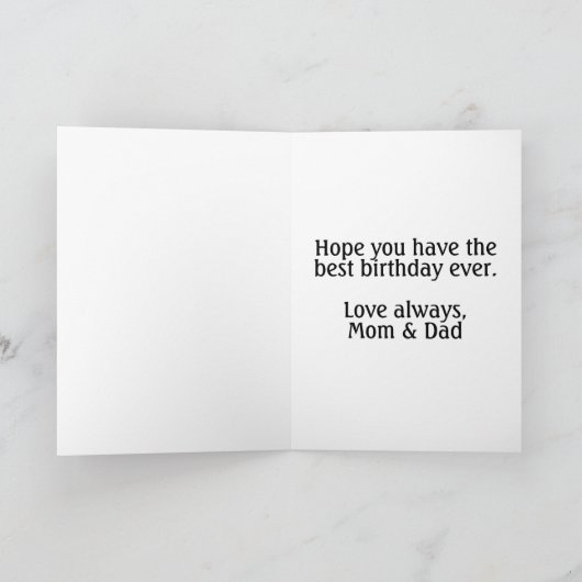 Superschattige kleine teddybeer kaart (Binnen)