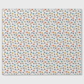 Superschattige noordse kinderen cadeaupapier (Vlak)