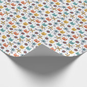 Superschattige noordse kinderen cadeaupapier (Hoek)