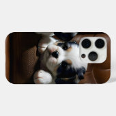 Superschattige Puppies op de Bank 1 Case-Mate iPhone Case (Achterkant (horizontaal))