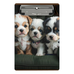 Superschattige Puppies op de Bank 2 Mini Klembord