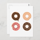 Superschattige set donuts briefkaart (Voorkant / Achterkant)