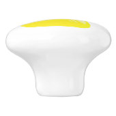 Superschattige witte keramische eendknop knop (Zijkant)
