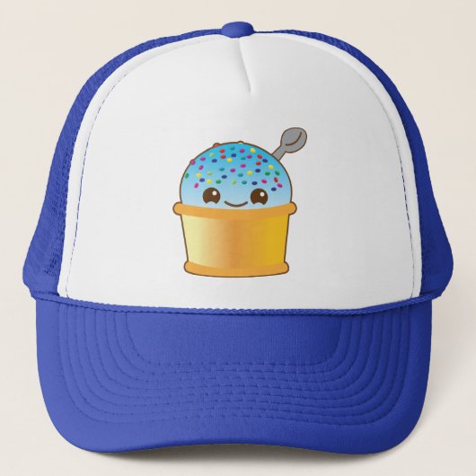 Superschattige Yummy Yummy bucket icecream! Trucker Pet (Voorkant)