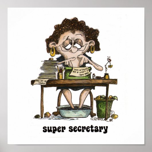 supersecretaris poster (Voorkant)
