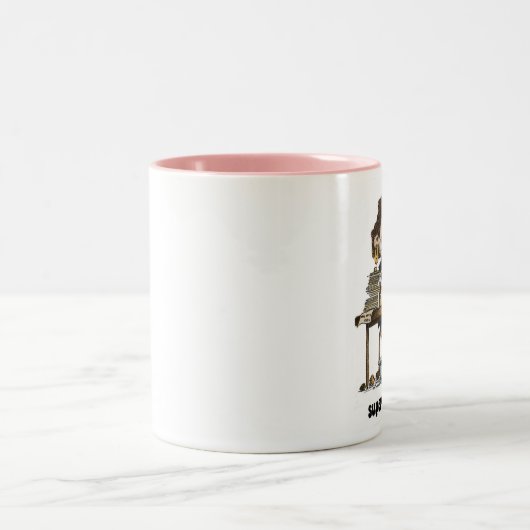 supersecretaris tweekleurige koffiemok (Center)