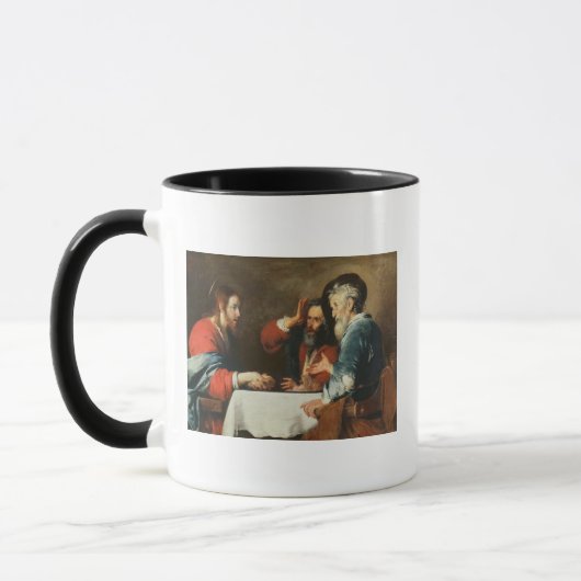 Supersing bij Emmaus (olie op doek) 2 Mok (Links)