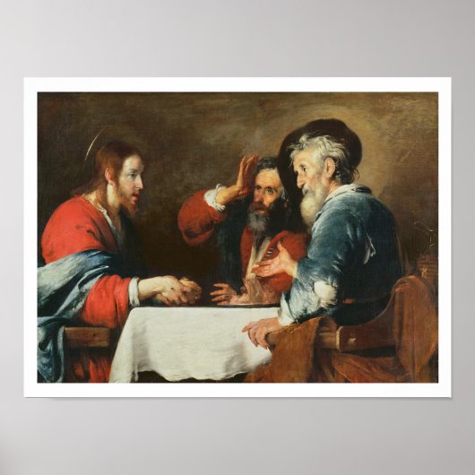 Supersing bij Emmaus (olie op doek) 2 Poster (Voorkant)