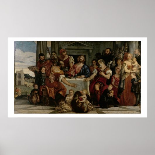 Supersing bij Emmaus (olie op doek) Poster (Voorkant)