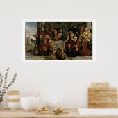 Supersing bij Emmaus (olie op doek) Poster (Keuken)