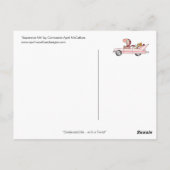 SUPERSIZE ME Briefkaart beroemd gemaakt door April (Achterkant)