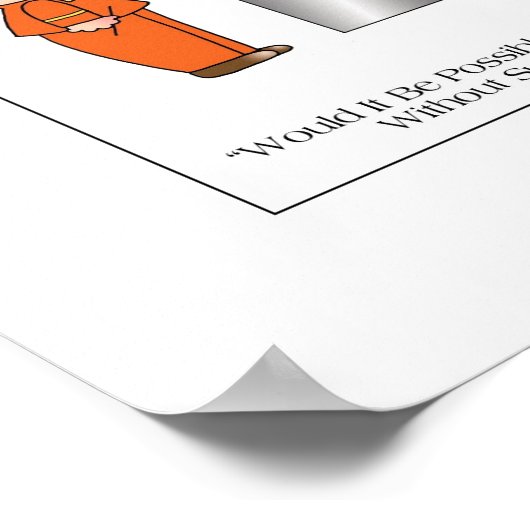 SUPERSIZE ME Poster door April McCallum (Hoek)