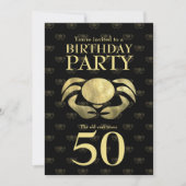 , superslanke goudkrab op zaterdag kaart (Voorkant)