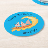 Supersnelle nachos-maïschips ronde kartonnen onderzetter (Gebogen)