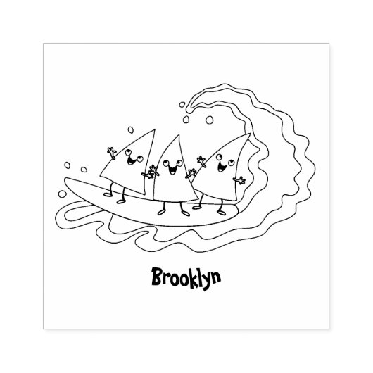 Supersnelle nachos-maïschips rubberstempel (Afrduk)