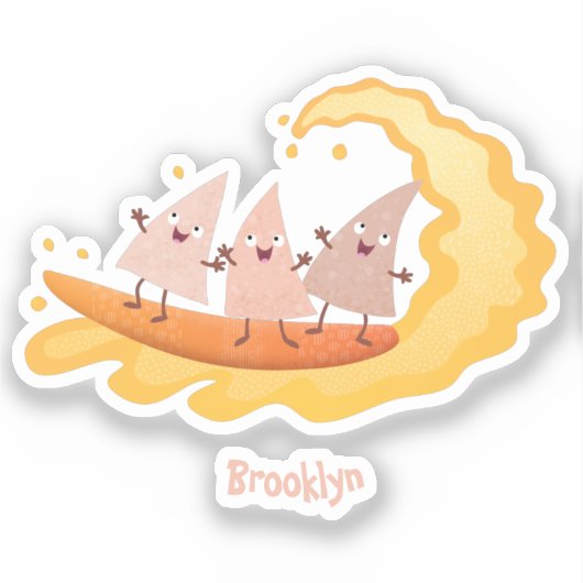 Supersnelle nachos-maïschips sticker (Voorkant)